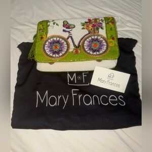 RARE Mary Frances Multicolor Bicycle Beaded Clutch